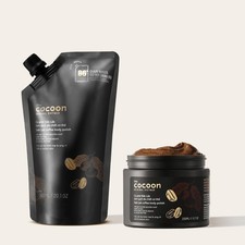 Cocoon Dak Lak Coffee Body Polish with Refill Bag. 100% Vegan Exfoliating Scr...