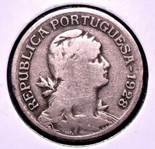 1928 ~ Portugal 10 Escudos Coin ~ *O227