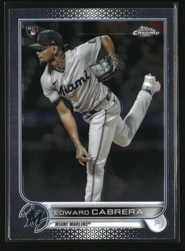 2022 Topps Chrome Edward Cabrera Rookie #64 RC Miami Marlins