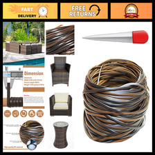 Wicker Repair Kit - 459 Ft Flat Plastic Weaving Material  Tool for Outdoor Furn