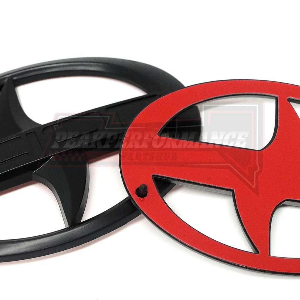 Set Front Rear Emblem Badge For 2012-2016 FR-S Scion FRS Gloss Black Nameplate Foto 4 de 4