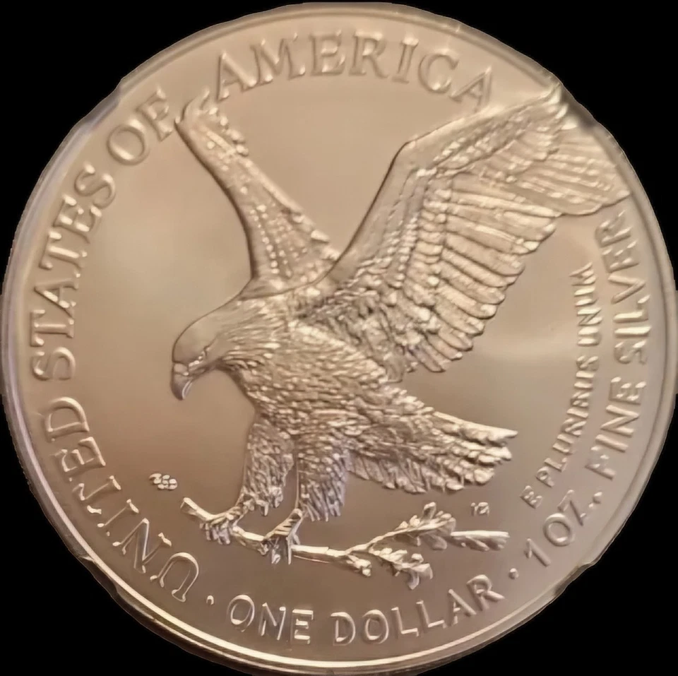 Serie Signature Donald J. Trump 2024 $1 Silver Eagle primera versión como nuevo 70 Foto 4 de 4