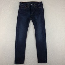 Levi's 510 Jeans Mens 31x32 Blue Skinny Waterless Dark Wash Denim