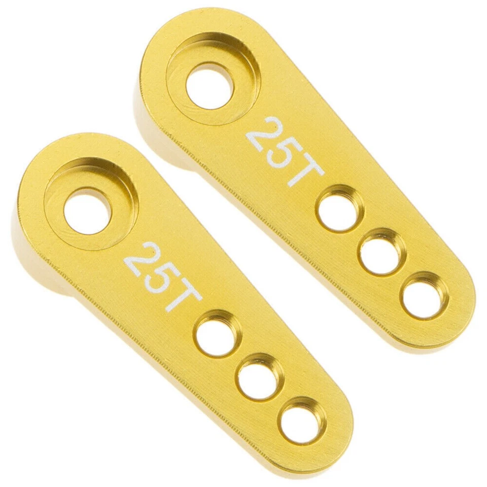 2pcs 25T Steering Servo Horn Arm for Futaba HSP HPI Wltoys RC 1:8 1:10 Car/Boat - Image 4 of 4