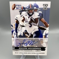 2022 Leaf Pro Set Sincere McCormick Autograph Rookie Football Card #PSA-SM2. rookie card picture