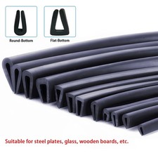 U-Shape Rubber Seal Strip Car Door Edge Trim Guard Per Meter