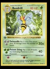 Pokemon TCG Beedrill 17/102 Base Set Shadowless 1st Edition Rare Regular EN