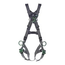 Msa Safety 10195046 V-Fit Full Body Harness, M, 400 Lb., Quick-Connect Chest/