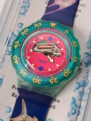 Swatch Kult Scuba 200 SDN101 Happy Fish - 1991 - MIB - 100% Funktion - in OVP
