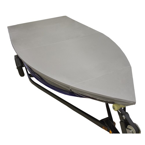 14' - 16' V-Hull Fishing Boat Cover Brand New by Lunatic - XT Series - Silver