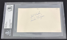 Andre Rodgers (d.2004) signed 3x5 index autograph BAS baseball player auto RARE
