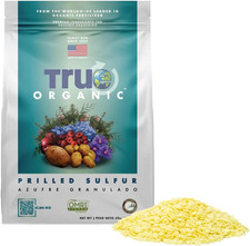 Prilled Sulfur Organic Fertilizer Lower Soil Ph Plants 5 Lb Bag 2.87 per gallon