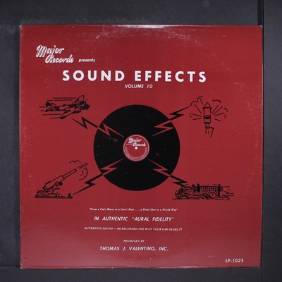 SOUND EFFECTS: volume 10 MAJOR 12'' LP 33 RPM