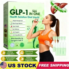 GLP-1 SIX-in-ONE Health Solution Oral Liquid, Advanced Body Care Liquids Drop US