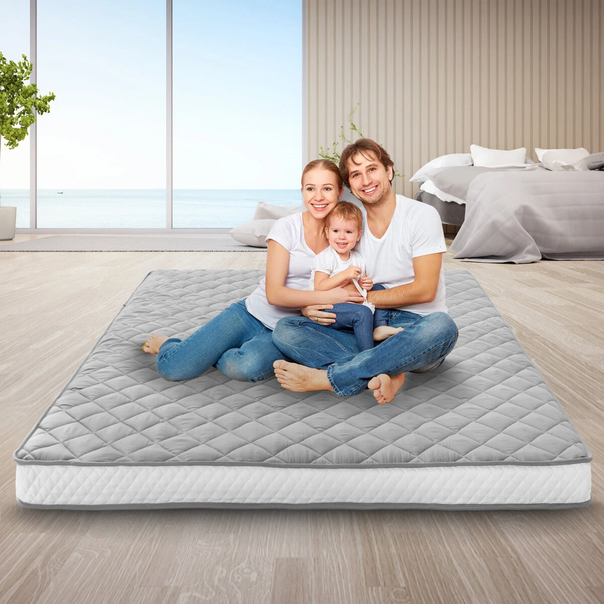 Roll Up Mattress Japanese Floor Mat Futon Mattress Foldable Tatami Sleeping Pad
