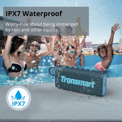 Bluetooth 5.3 Speaker Tronsmart Trip Portable Waterproof IPX7 2000mAh TWS - Picture 10 of 20