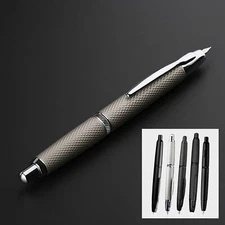 1x2023 MAJOHN A1 Press Metal Fountain Pen w/ Clip Iridium Extra Fine Nib 0.38mm