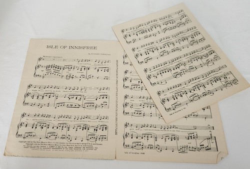 Isle of Innisfree by Farrelly, Sheet Music 1950, The Quiet Man, Bing Crosby - Picture 5 of 10