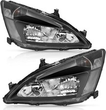 Headlights Assembly For 2003 2004 2005- 2007 Honda Accord Headlamp Black Clear Headlights Assembly For 2003 2004 2005- 2007 Honda Accord Headlamp Black Clear