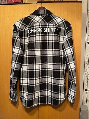 Off-White Button Down Check Flannel Shirt Virgil Abloh Off-White Button Down Check Flannel Shirt Virgil Abloh
