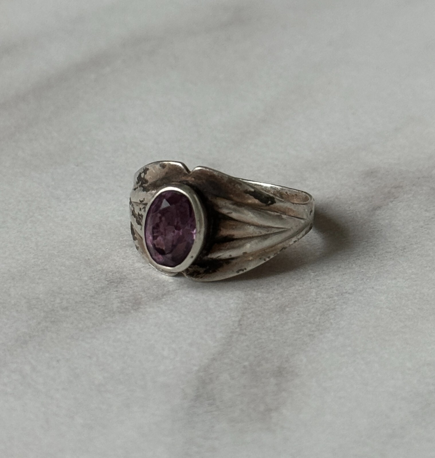 USSR Silver 875 Ring with Ruby Stone – Vintage So… - image 6