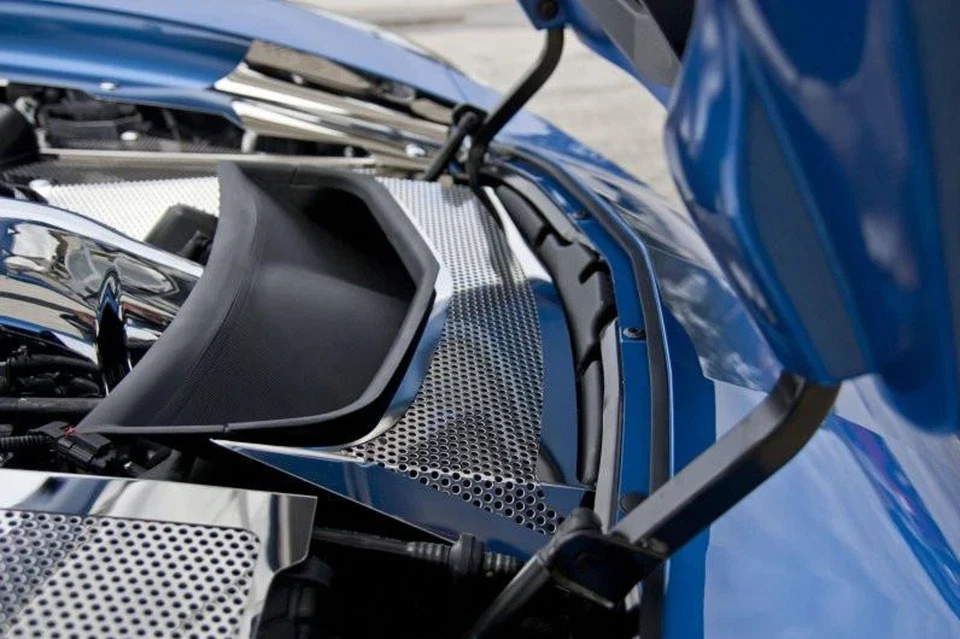 Solid Stainless Steel Engine Bay Vent Tube Cover For 2014-2019 C7 Corvette - Image 4 of 4