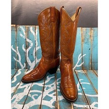 Vintage Dan Post 4213 Leather/Lizard Skin Cowboy Western Boots Womens Sz 4C