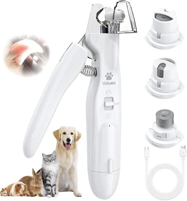 VOLUEX Electric Dog Nail Grinder Pet Trimmer USB Charge Clipper Professional Wholesale