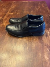 Rockport Men's Hydro-Shield Waterproof Black Leather Slip-On Loafers Size 13