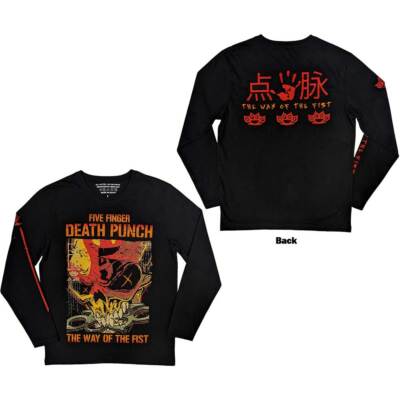 Five Finger Death Punch The Way Of The Fist L/S Shirt Black New