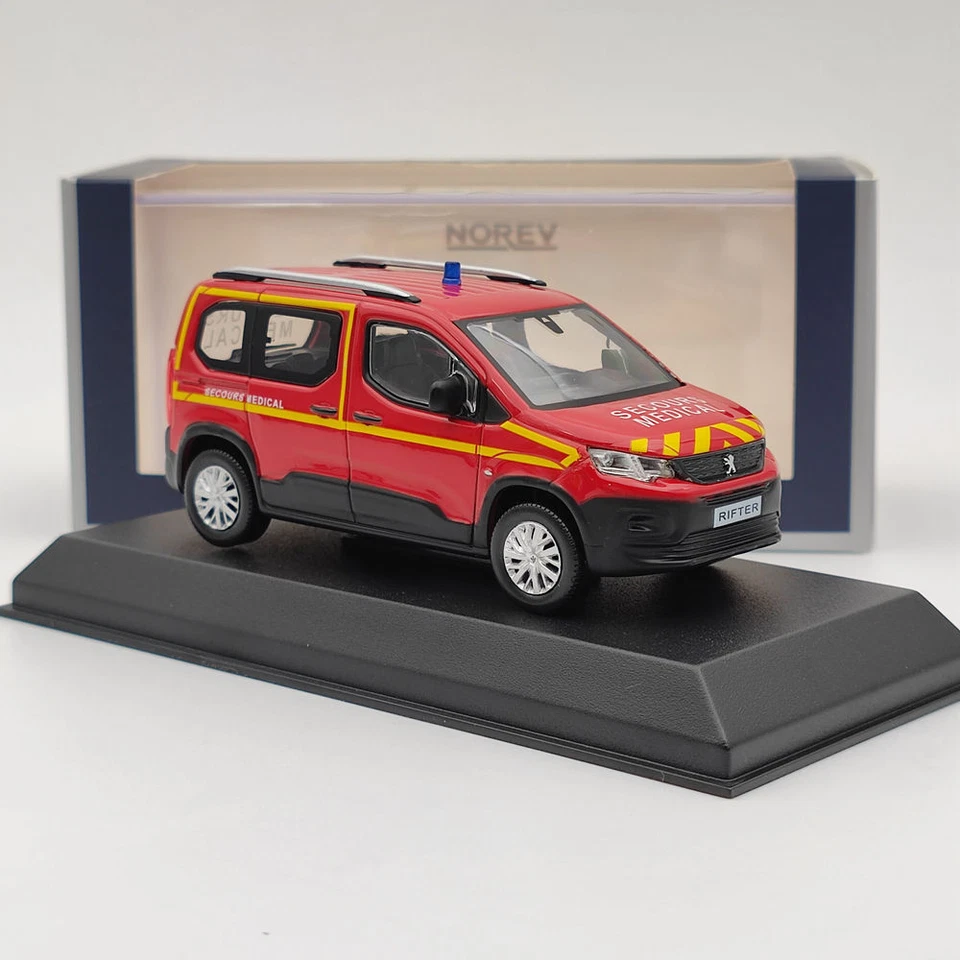 Norev 1/43 Peugeot Rifter Secours Medical Red Diecast Models Car Christmas Gift - Image 2 of 4