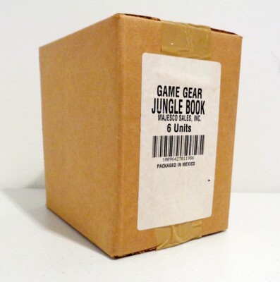 Disney's The Jungle Book SEGA GAME GEAR Factory Sealed Carton of 6 SEALED UNITS