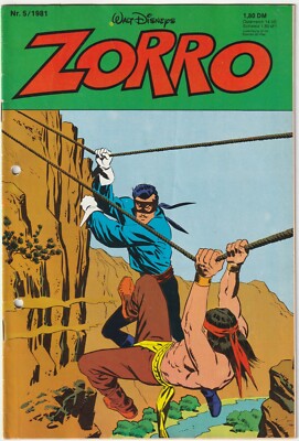   ZORRO #5/1981, Ehapa Verlag/Walt Disney COMICHEFT Z3