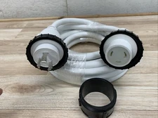 50’ X 30 Amp 125 Volt Marine Shore Power Boat Cord Cable White