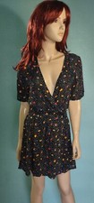 Faithfull The Brand NWT Luna Dress in Odessa Print Wrap Dress Size XS