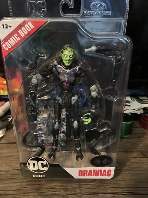 McFarlane DC Direct Ghost Of Krypton BRAINIAC PLATINUM EDITION 7 Action Fig. NEW