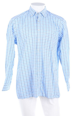 OLYMP Button-down-Hemd Tartan Karo 41 Blau-Töne