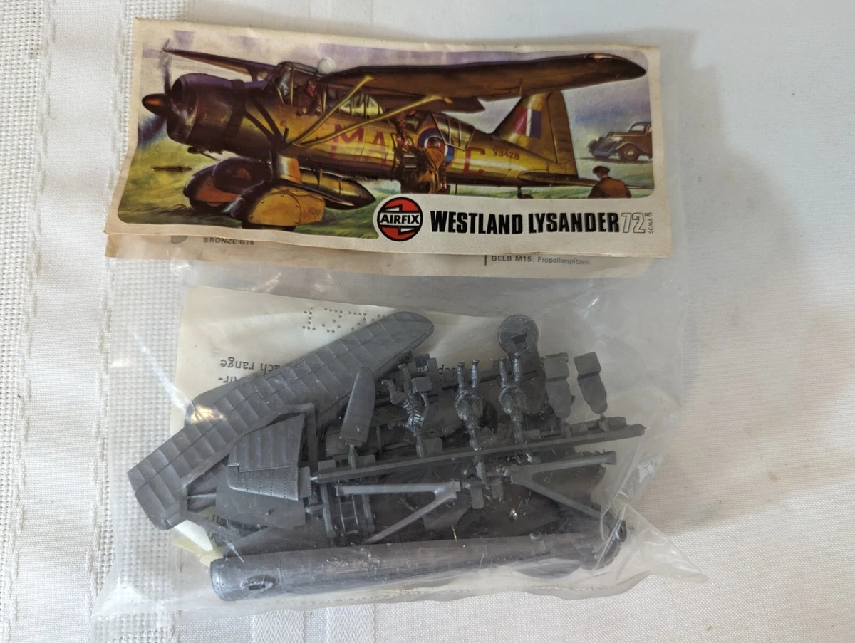 Airfix Westland Lysander 1 72 model airplane SEALED 1973 plane British WWII