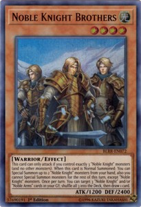 Noble Knight Brothers - BLRR-EN072 - Ultra Rare - 1st Edition x3 - Near Mint