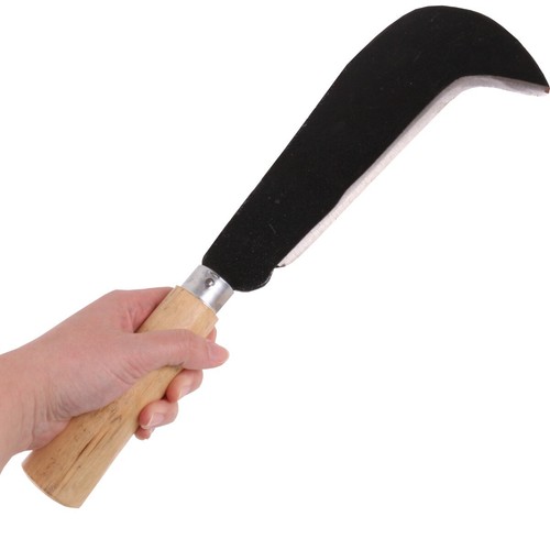 SHORT HANDLE BILL HOOK Sickle Hedge Laying Weeding Chop Cutting Field Farming - Picture 3 of 3