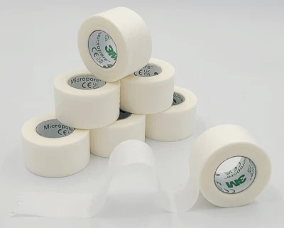3M - MICROPORE SURGICAL TAPE - 2.5CM MEDICAL QUALITY, MICROPOROUS EYELASH TAPE - Image 1 of 4