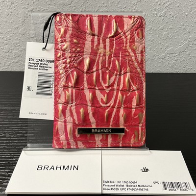Portafoglio Brahmin Beloved – Corallo Rosa – Pelle Con Stampa Animalier – Nuovo Con Etichette - Foto 6