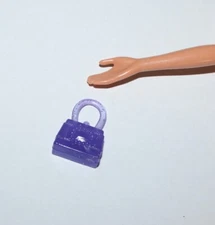 Purple Small Shimmery Handbag for Barbie Dolls