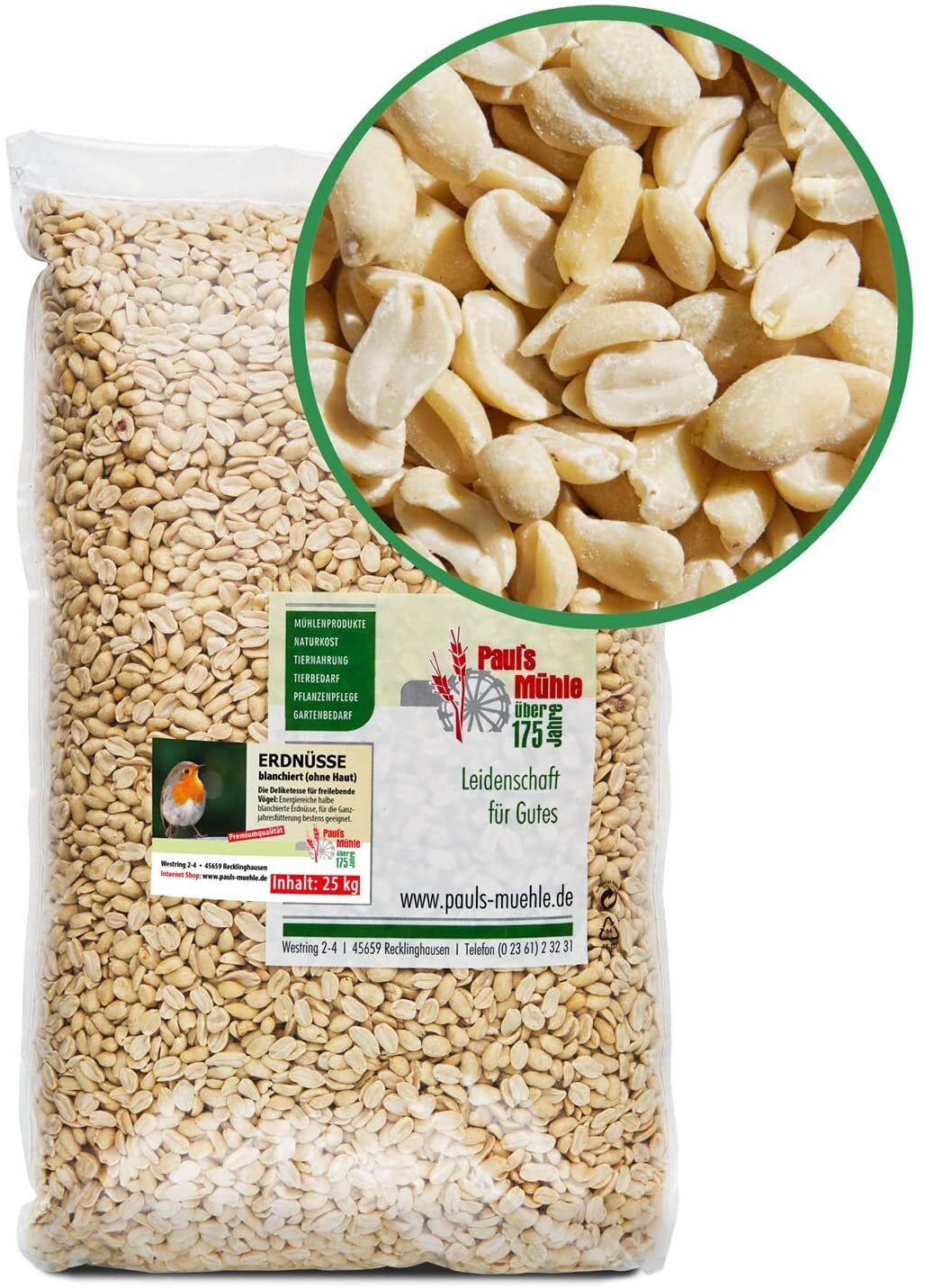 Erdnüsse Erdnusskerne blanchiert ohne Haut ERNTE 2024 Premiumqualität