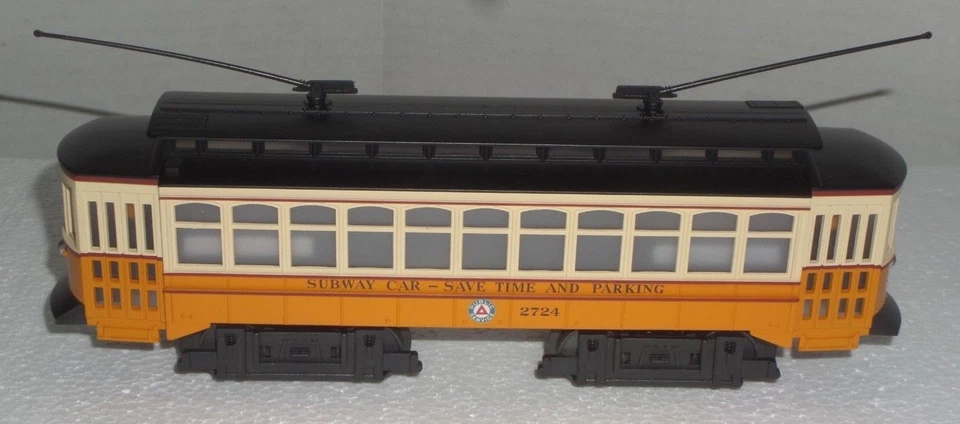 ATLAS "O" GAUGE INDUSTRIAL RAIL NEW JERSEY TROLLEY SET #1009101 IN ORIGINAL BOX - Image 4 of 4