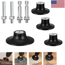 4 Pack Roll Lock Disc Holder Quick Change Die Grinder Disc Pad Holder 1/4" Shank