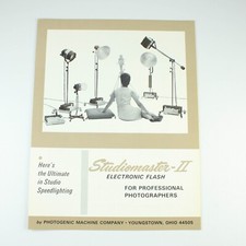 Studiomaster-II Electronic Flash - Sales Brochure  Prices - Vintage 1966
