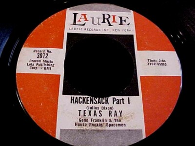 Texas Ray - 1960 Rock & Roll - Hackensack - VG+VINYL & 7 OUT OF 10 AUDIO