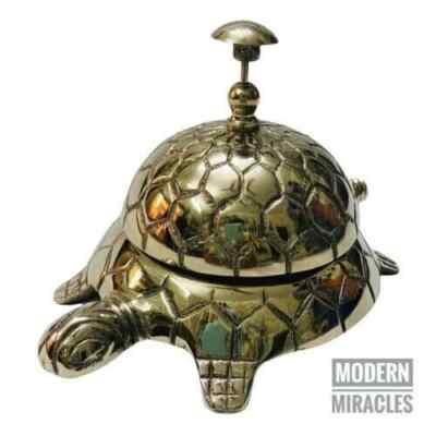 Tortoise Bell Desk Counter Call Bell Celtic Ornate Design Hotel Turtle Desk Bell