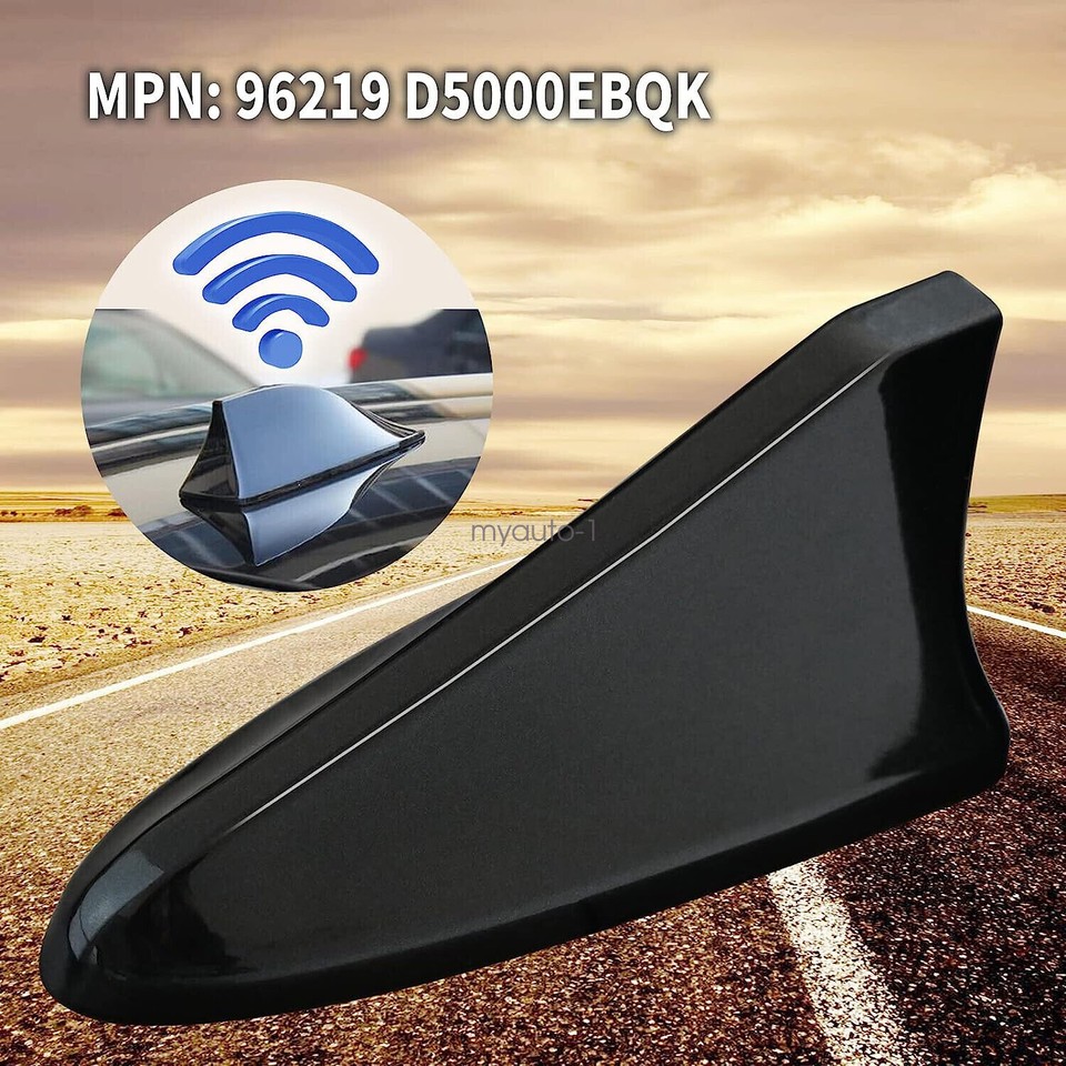 Shark Fin Antenna Cover For Kia Optima 2014-2020 - Black ABS, No Drilling Needed